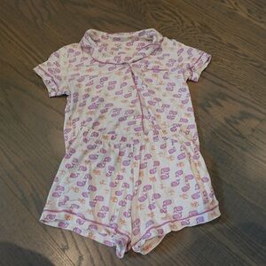 Roller Rabbit Purple and Orange Moby Print Pajama Shorts